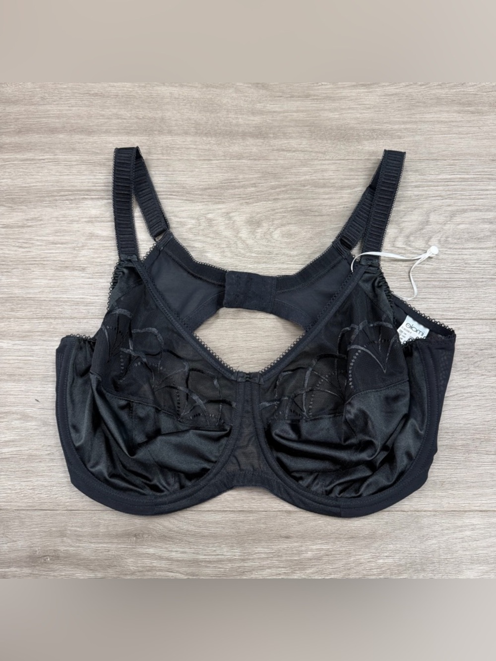 Elomi Cate Full Figure Underwire Lace Cup Bra Black Size 40DDD - Picture 2 of 5